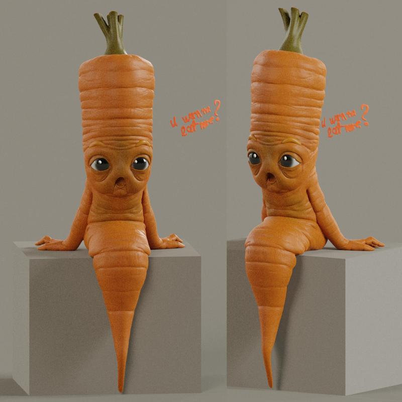 the carrot - 3d printable files