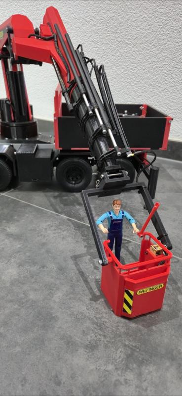 RC crane basket for loader crane