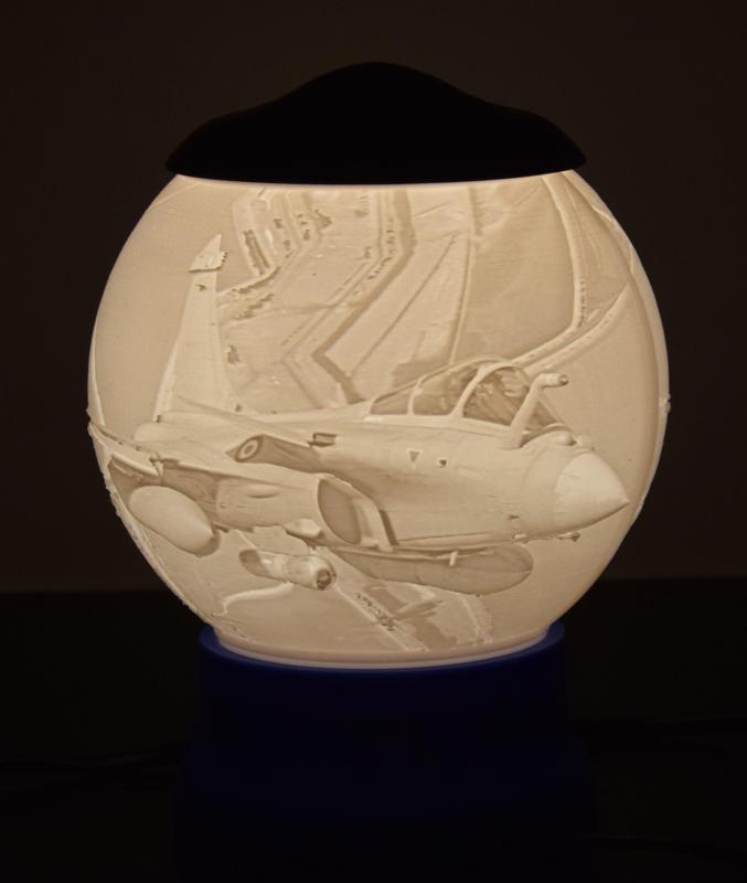 Lithophanie Lamp RAFALE AIRCRAFT