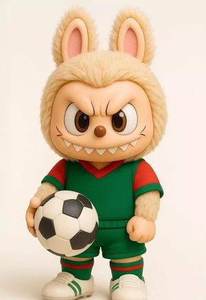 Labubu Footballer Ready to Play