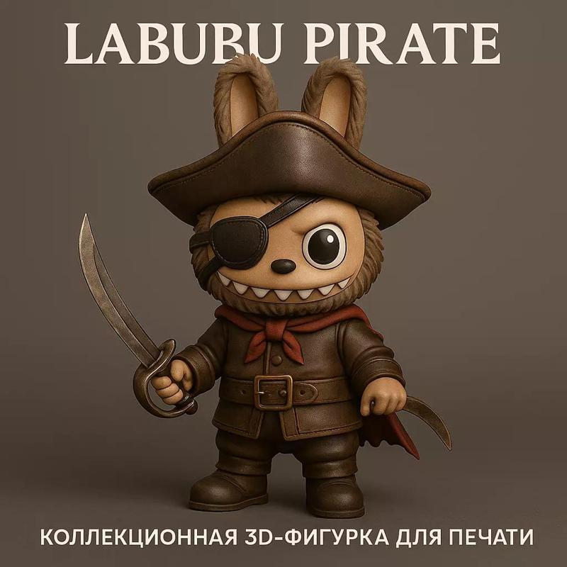 LABUBU PIRATE - Collectible 3D Printable Figure