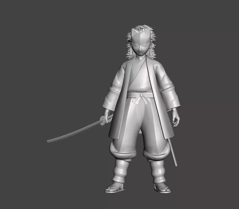 Sabito Masked 3D Model