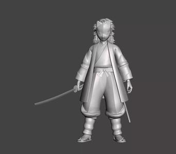 Sabito Masked 3D Model