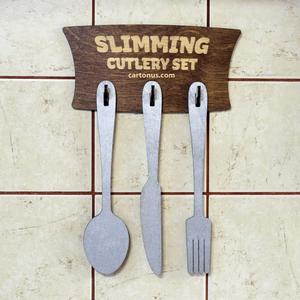 Slimming cutlery set