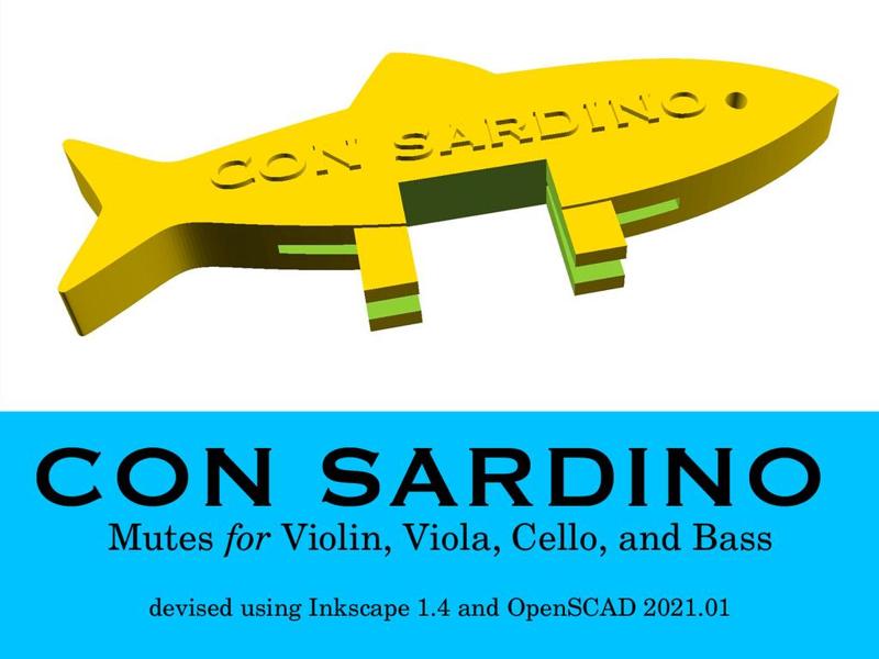Con Sardino Mutes for Violin, Viola, Cello and Bass