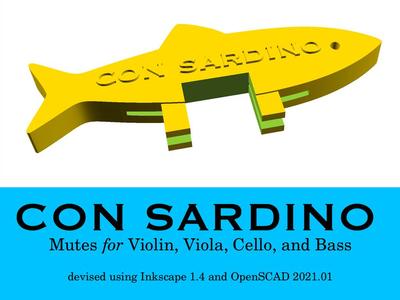 Con Sardino Mutes for Violin, Viola, Cello and Bass