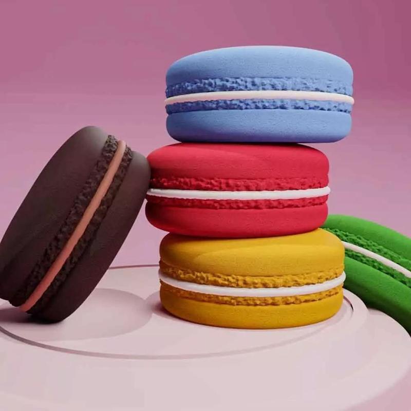 macaroon 3d printable stl