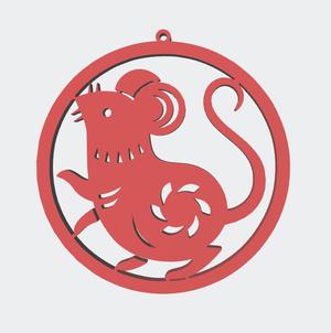Overwatch Icon Year of the Rat 2020  Keychain