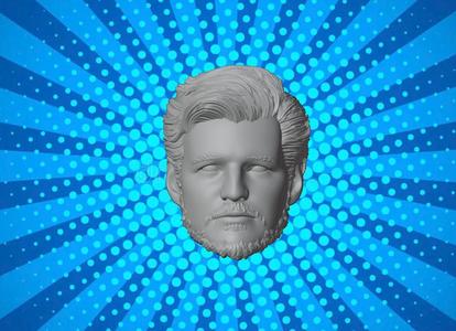 Headsculpt Marvel Mr Fantastic Pedro Pascal