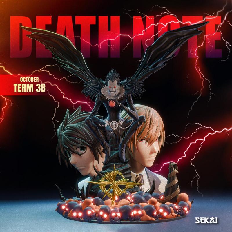 DEATH NOTE DIORAMA - SEKAI 3D MODELS - TESTED AND READY FOR 3D PRINTING