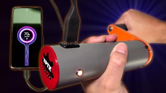 Hand Crank Generator for emergeny battery charging. USB 5V