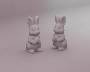 Miniature Easter Chocolate Bunny Dollhouse Garden Decor