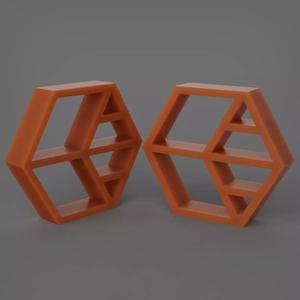Hexagonal Wall Shelf