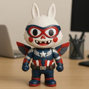 Labubu - Sam Wilson DC Comics statue - 3D print