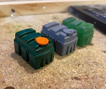 Model Railway - Plastic Oil Tank or Waste Oil Tank