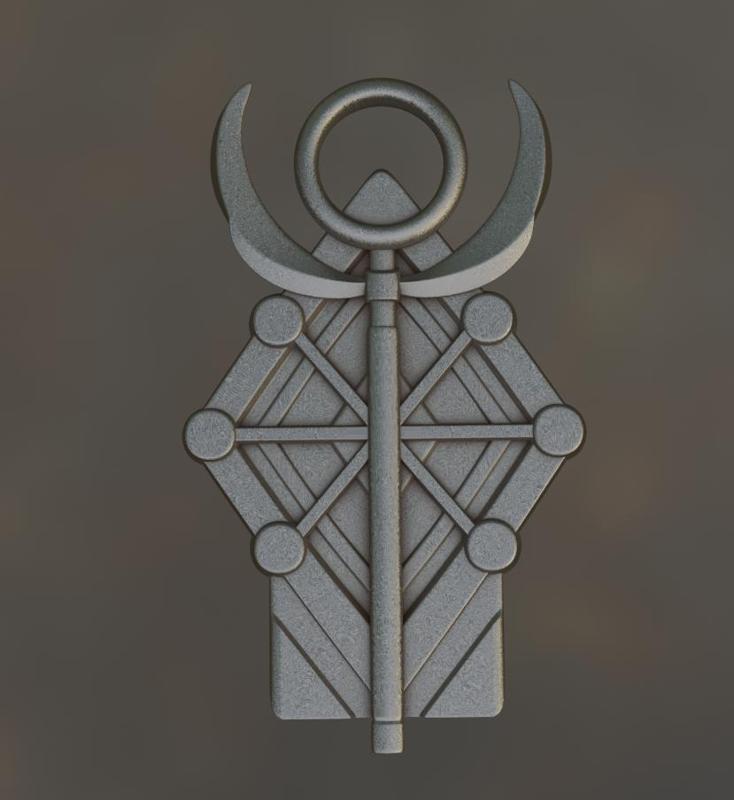 Frieren Medallion Holy Wand Emblem v1.