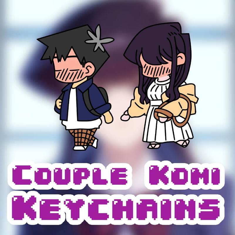 Komi x Tadano Couple Keychains (Komi can't communicate)