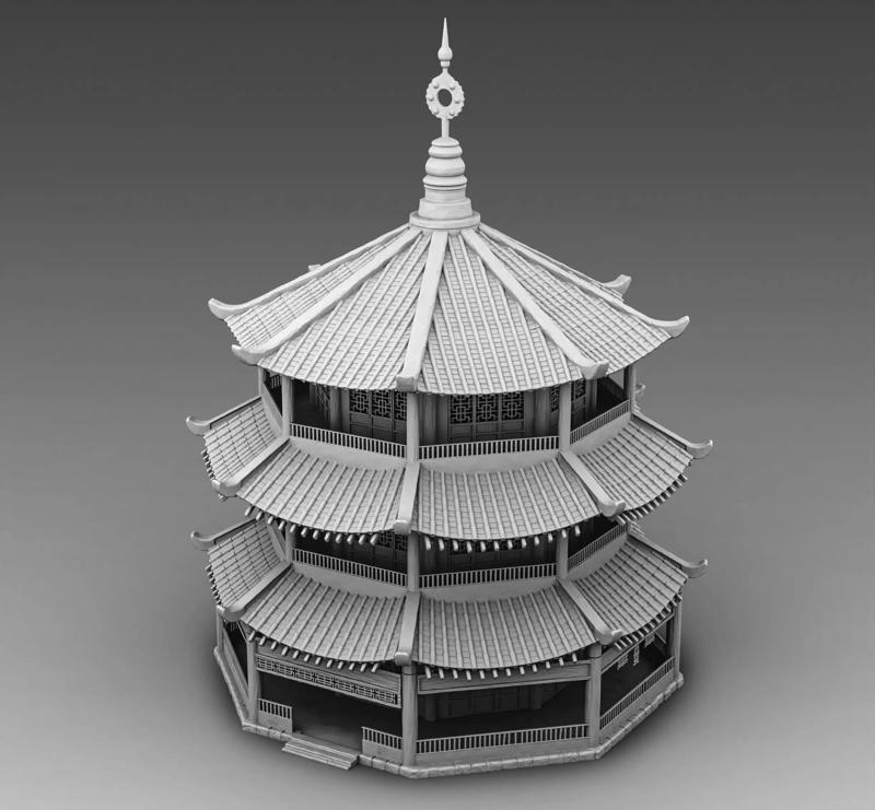 Round chinese building