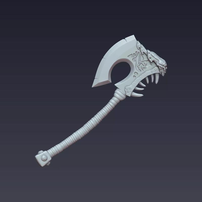 Gorehowl 3D Printable Model  Legendary Orc Axe
