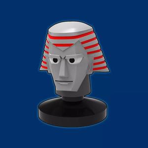 Giant Robo Head  And Keychain - 3D Print