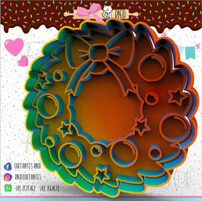 CHRISTMAS WREATH cookie cutter - CHRISTMAS WREATH cookie cutter - CHRISTMAS WREATH cookie cutter