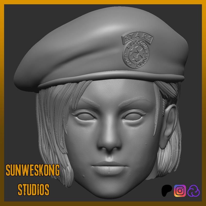Residual Evil 1 Jill Valentine Headsculpt Pack 1