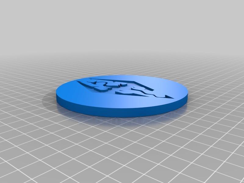 Skyrim Logo Coaster