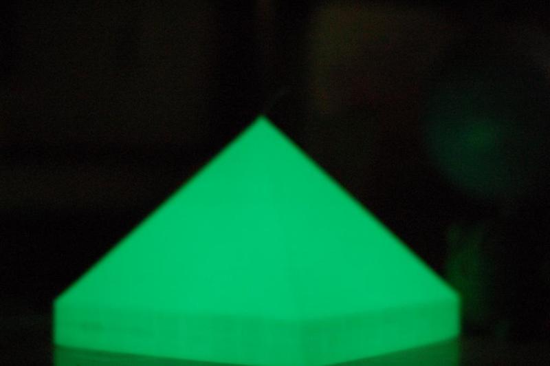 Pyramid with base, angle 51.5, hollow
