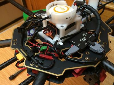 Naza FC and GPS mount for Tarot 680 Pro