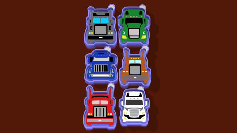 🚛 Big Rig Bundle – Freshie, Keychain, Resin & Candle Mold Set (6 Designs)