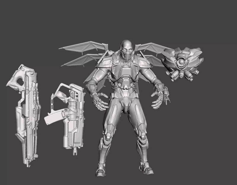 STROGG and PEEKER - QUAKE CHAMPIONS ARTICULATED Hi-Poly STL