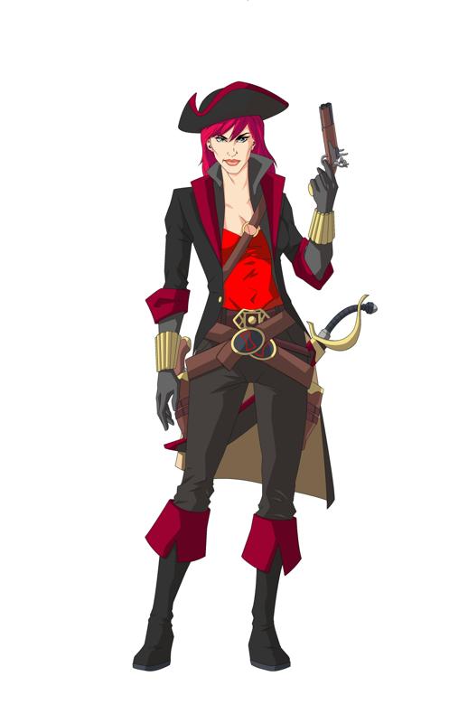 Pirate Black Widow Statue