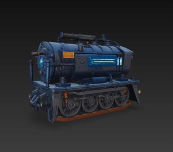 cyberpunk train