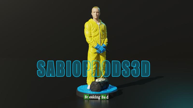 JESSE PINKMAN_BREAKING BAD 3DMODEL SABIOPRODS 3D PRINT MODEL