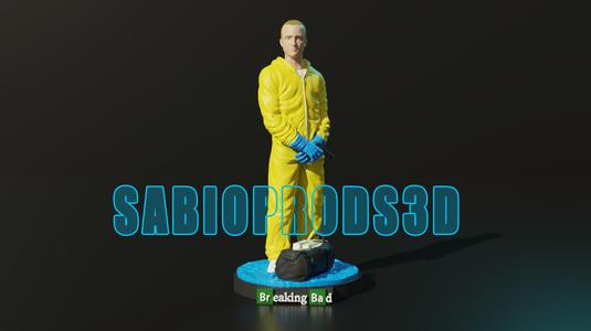 JESSE PINKMAN_BREAKING BAD 3DMODEL SABIOPRODS 3D PRINT MODEL