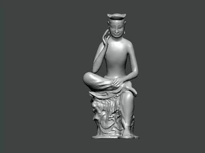 3D Model-CHARACTER0023 buddha statue