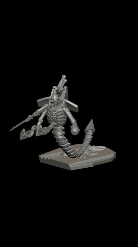 Ophidian Necron destroyer.