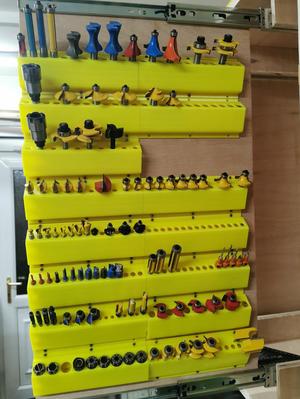 Router 12,7/12/8/6mm Drill 3-13mm Hexegonal 1/4 wall holder organizer ALL SET