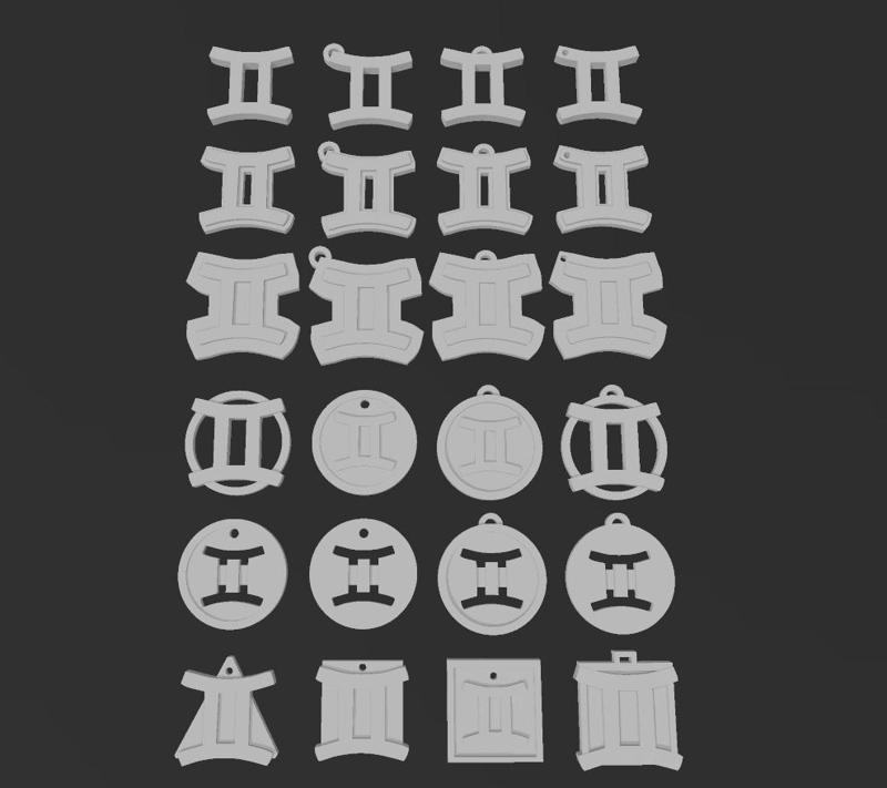 Ultra Pack Gemini logo wallart keychain HD