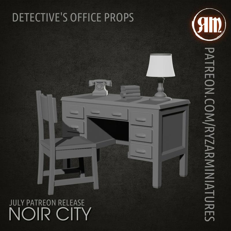 Detective's office props