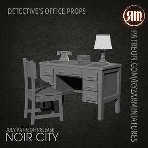 Detective's office props