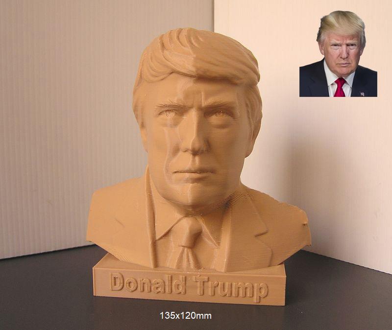 Donald Trump, statue, bust, president USA, businessman, politician, republican