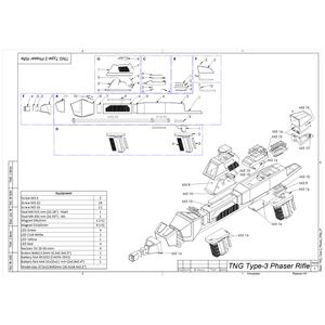 The Next Generation Type 3 Phaser Rifle - Star Trek - Printable 3d model - STL + CAD bundle - Commercial Use