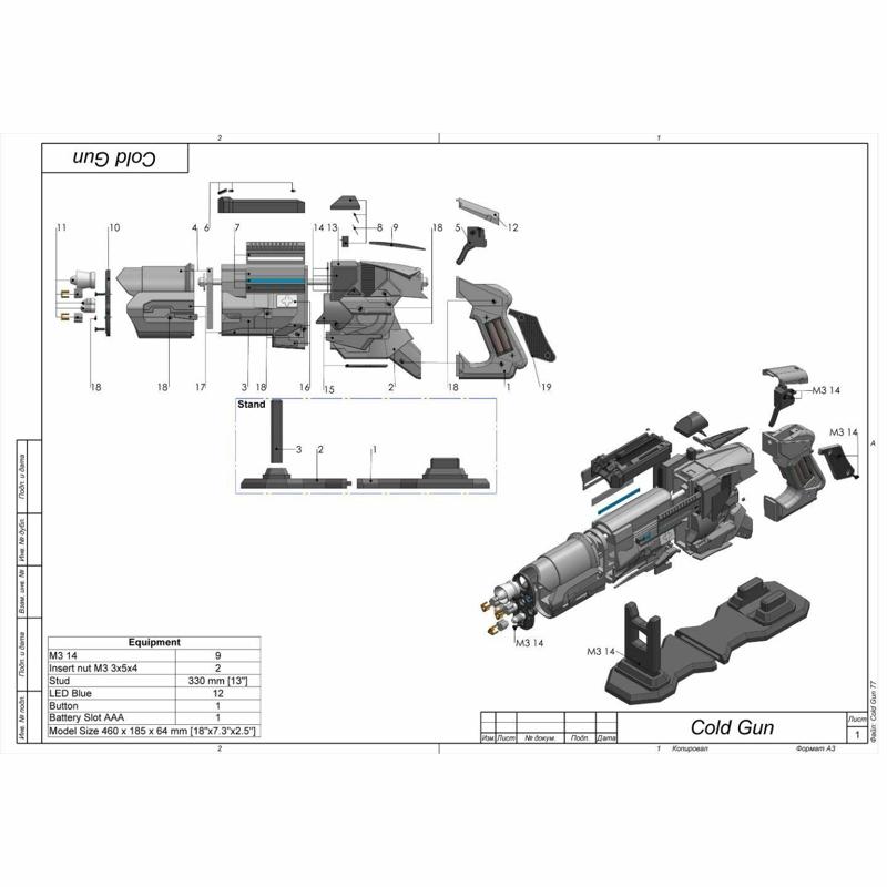Cold Gun - Legends Of Tomorrow - Printable 3d model - STL + CAD bundle - Personal Use