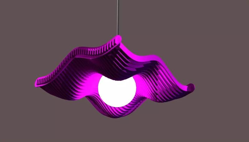 parametric wood lamp 3mm