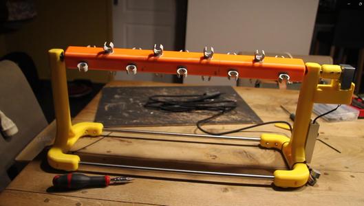 VERSION 1 drying tower (with tubes) for decoy varnishing #craft #handmade #lure