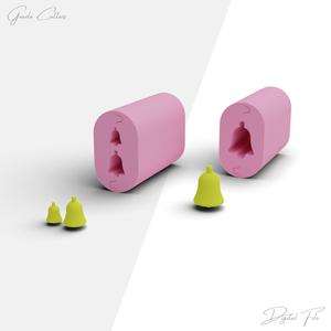 Christmas Bell Bead Roller For Polymer Clay, Bell Shape Bead Making Tool, Polymer Clay Tools, 3 Sizes Included, Digital STL File, No: 661