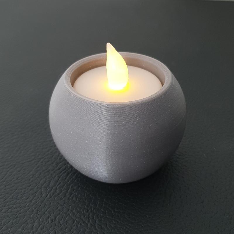 Spherical Tealight Holder, Slimprint