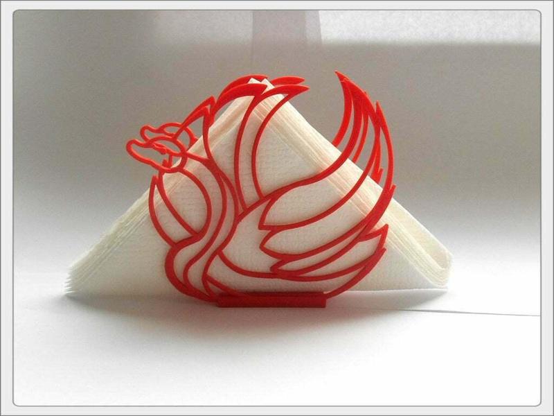 Napkins holder "Swan"