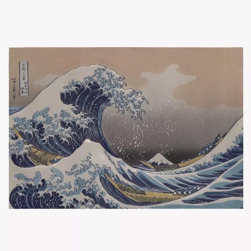 THE GREAT WAVE OF KANAGAWUA by KATSUSHIKA HOKUSAI